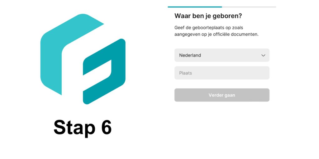 Finst account aanmaken geboorteplaats stap 6