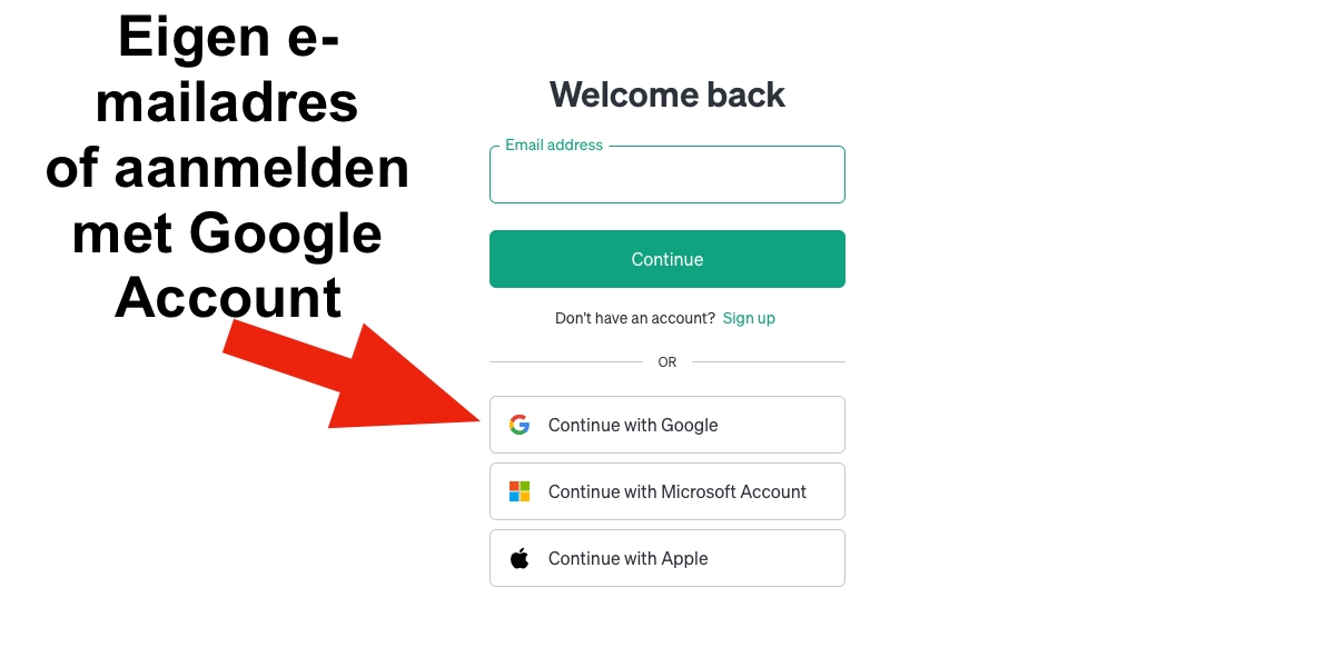 Inloggen ChapGPT