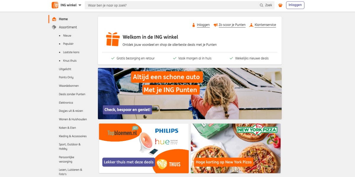 ING punten winkel